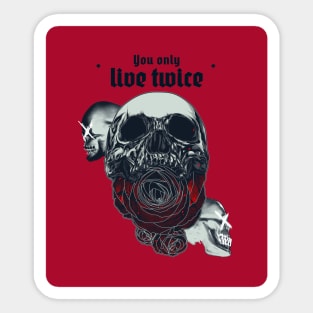 You only live twice 4 Sticker